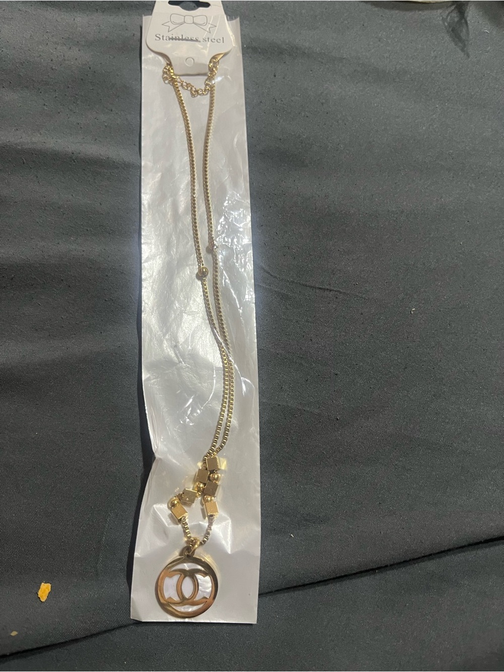 Stainless steel 14 k Gold-Tone Women's Pendant Necklace